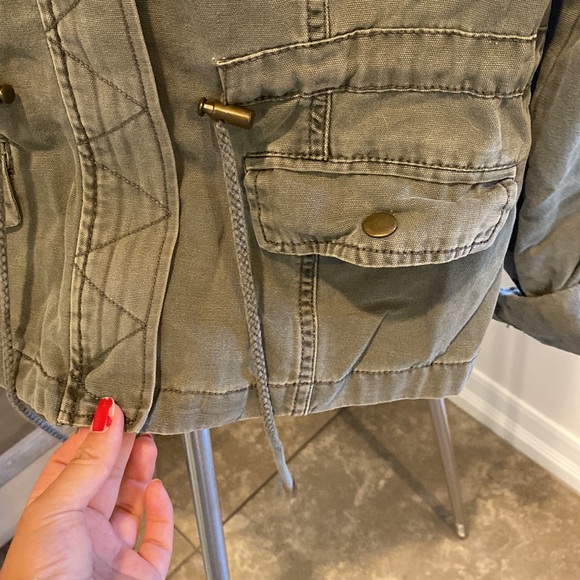 American rag Olive green cargo jacket - Picture 3 of 6